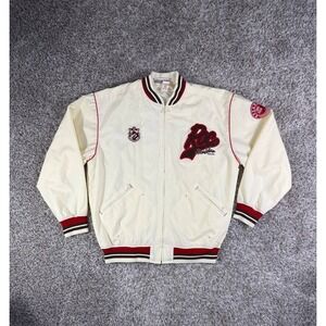 Vintage 2000s Rocawear Varsity Bomber Jacket Y2K Hip Hop Streetwear Big Patch XL